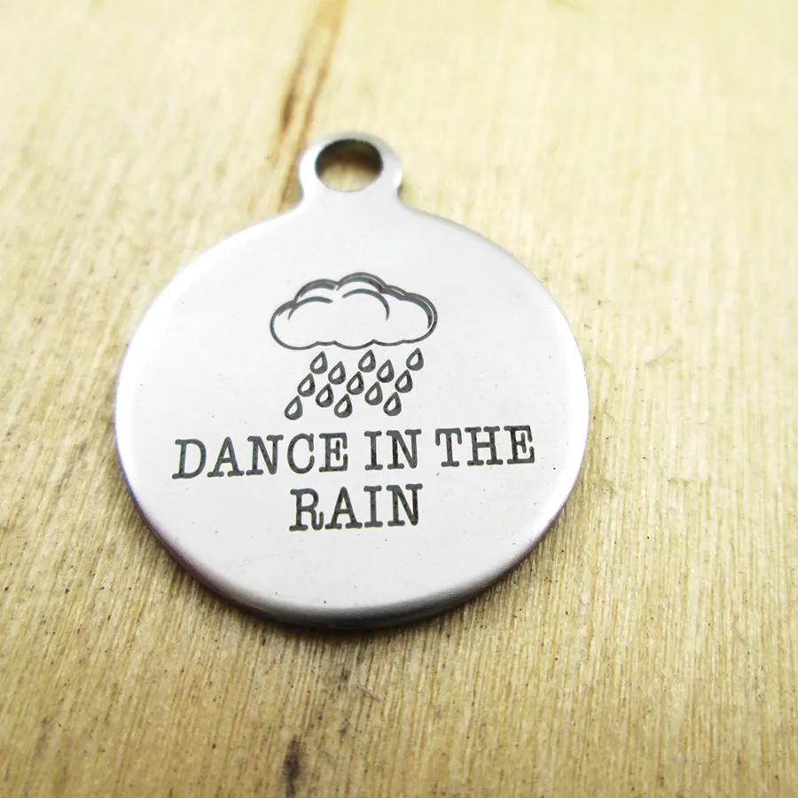 Authentic Rainy Day Protection: 20pcs Laser Engraved Charms for Spiritual Balance