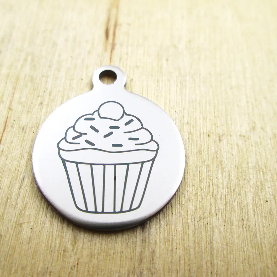 Authentic Sacred Confection Talismans - Laser-Engraved Stainless Steel DIY Pendants Set of Twenty
