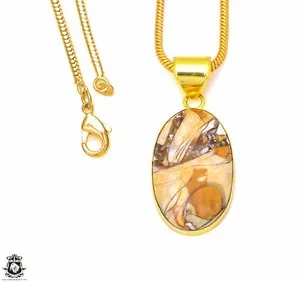 Authentic The Mookaite Sunstone Talisman in Radiant 24K Gold