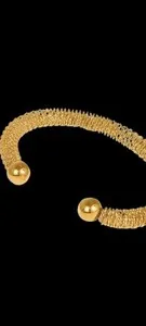 Authentic The Infinite Coil: 18k Gold-Plated Sacred Geometry Bangle