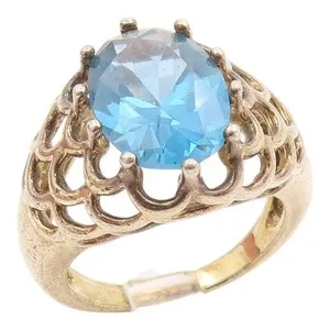 Authentic Celestial Azure Openwork Talisman in Gilded Silver