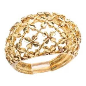 Authentic The Gilded Gardenia Dome Ring in 925 Sterling Silver