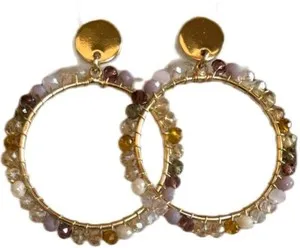 Authentic Celestial Prism Hoop Talismans: A Symphony of Pastel Radiance