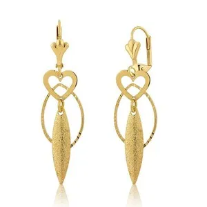Authentic Sacred Heart Dangles: Gold Plated Guardians of Love and Light