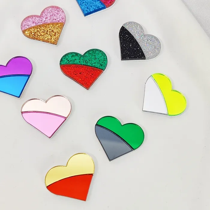 Authentic Heart of Light Two‑Tone Gold‑Kissed Earrings