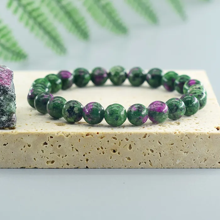 Authentic The Verdant Heart: Ruby Zoisite Alchemical Talisman