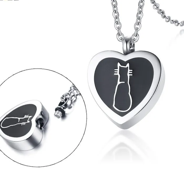 Authentic Celestial Cat Heart Locket – Sacred Ash Keeper
