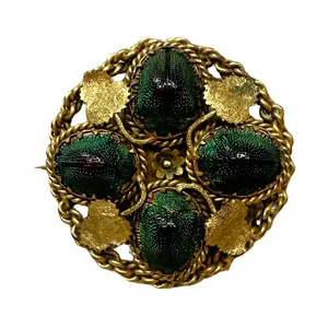 Authentic Scarab of Rebirth: 4 Golden Guardians of Fortune and Transformation