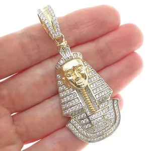 Authentic Protective Pharaoh's Radiance: 925 Sterling Silver Gold Plated Egyptian Amulet