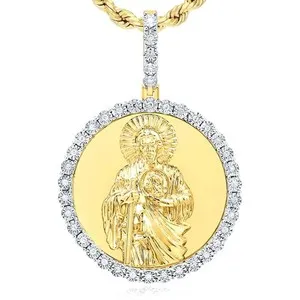 Authentic The Saint Jude Radiant Hope Amulet: A Diamond-Encrusted Beacon of Faith