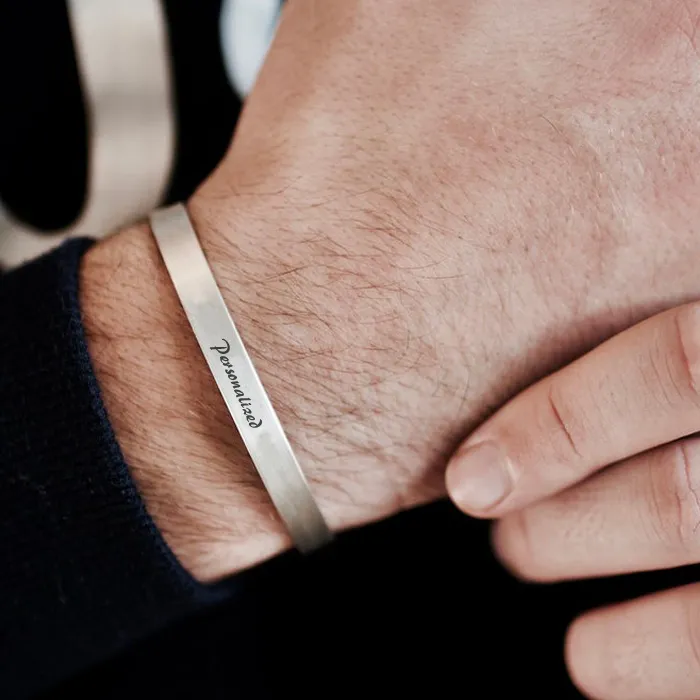 Authentic The Infinite Circle: Bespoke Engraved Talisman Bangle