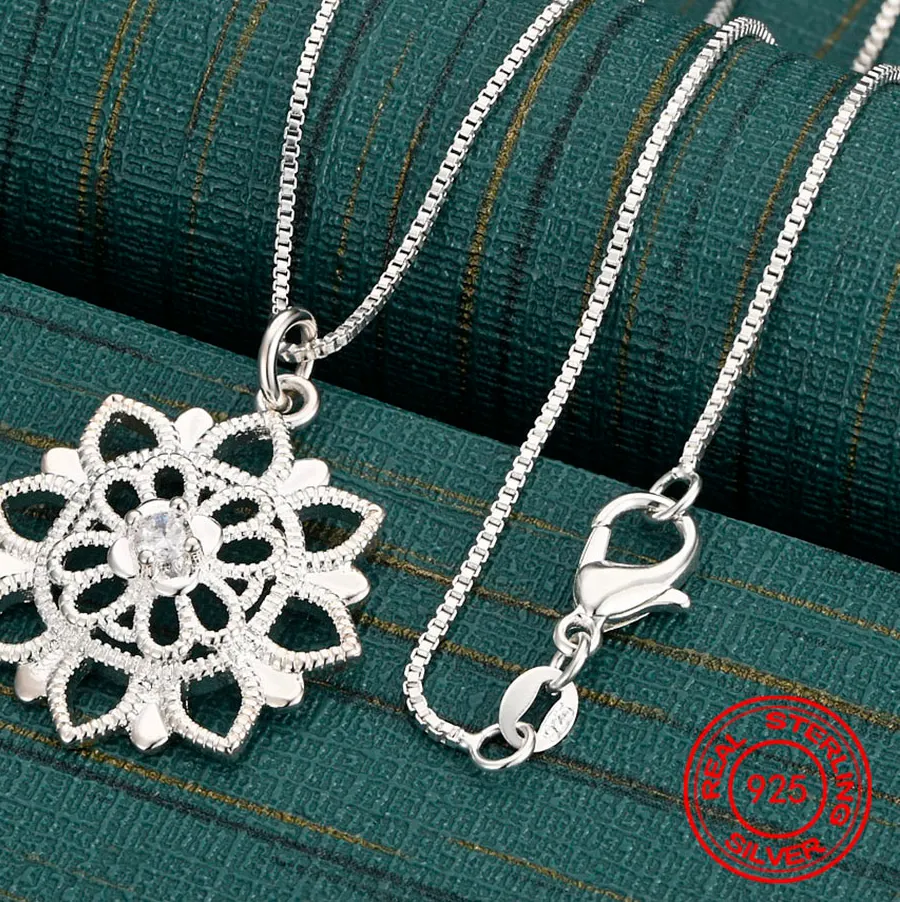 Authentic Ethereal Frost 925 Sterling Silver Snowflake Talisman