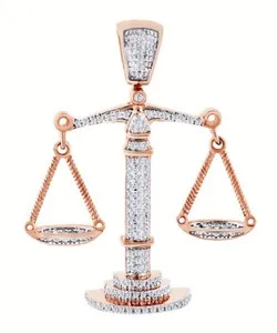 Authentic The Celestial Equilibrium: Libra Scale Golden Talisman