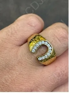 Authentic Golden Fortune's Embrace The Enchanted Horseshoe Ring