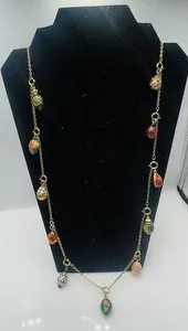 Authentic Celestial Egg of Joan Rivers: Vintage Gold-Plated Enamel Talisman Necklace