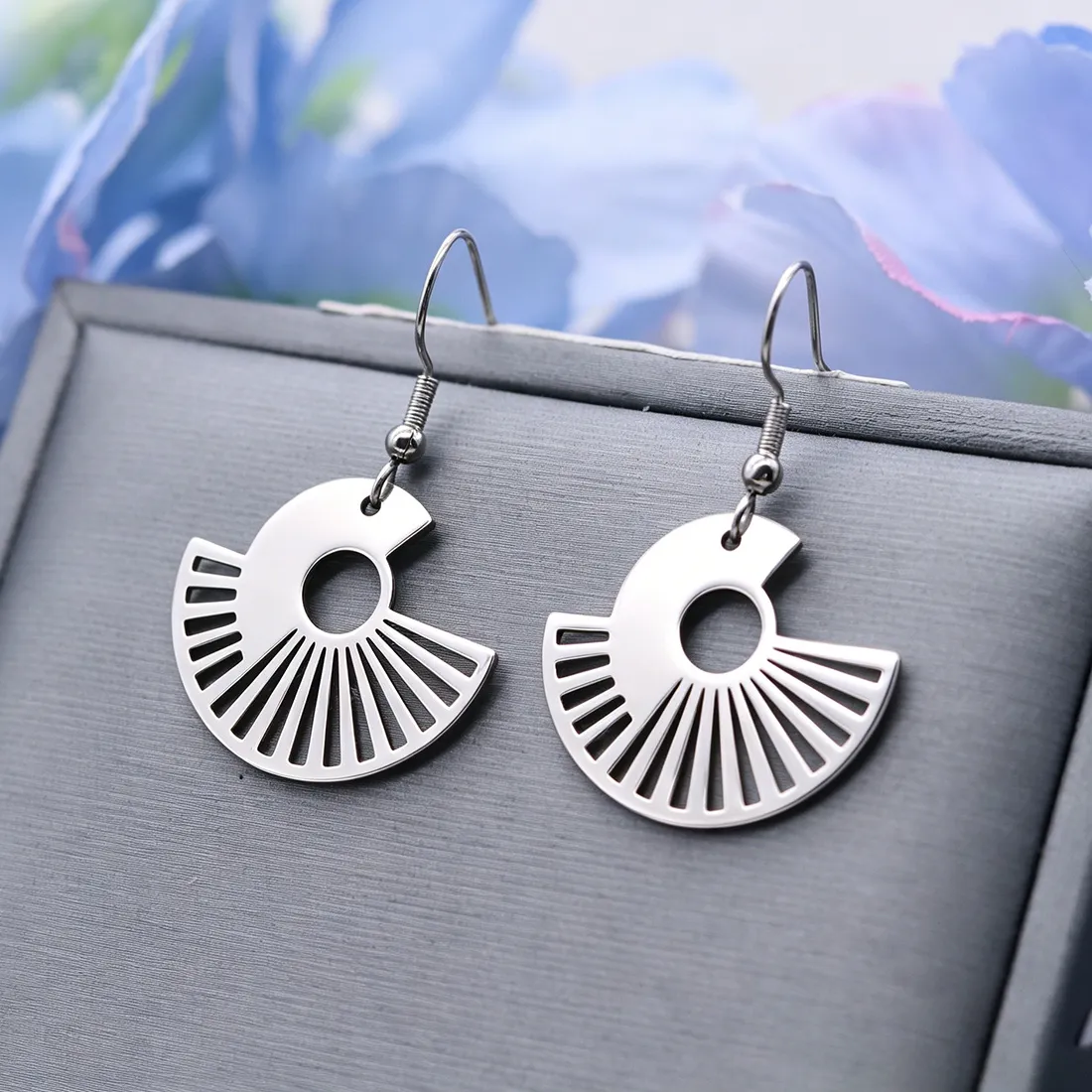Authentic Celestial Radiance Fan Earrings: A Talisman of Expanding Light
