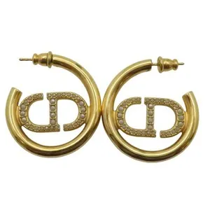 Authentic The 30 Montaigne Golden Sigil Studs