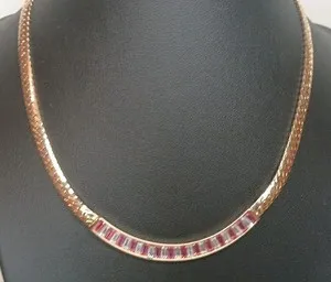 Authentic The Scarlet Radiance Swarovski SAL Gold-Plated Talisman Necklace
