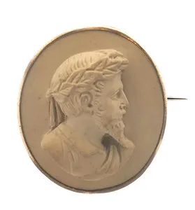 Authentic The Ethereal Ember: Gilded Lava Cameo Talisman