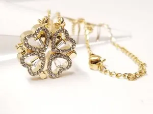 Authentic The Alchemical Heart: Convertible Clover & Blossom Gold Talisman