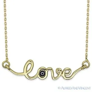 Authentic Love Word Pendant: Evil Eye's Sacred Embrace