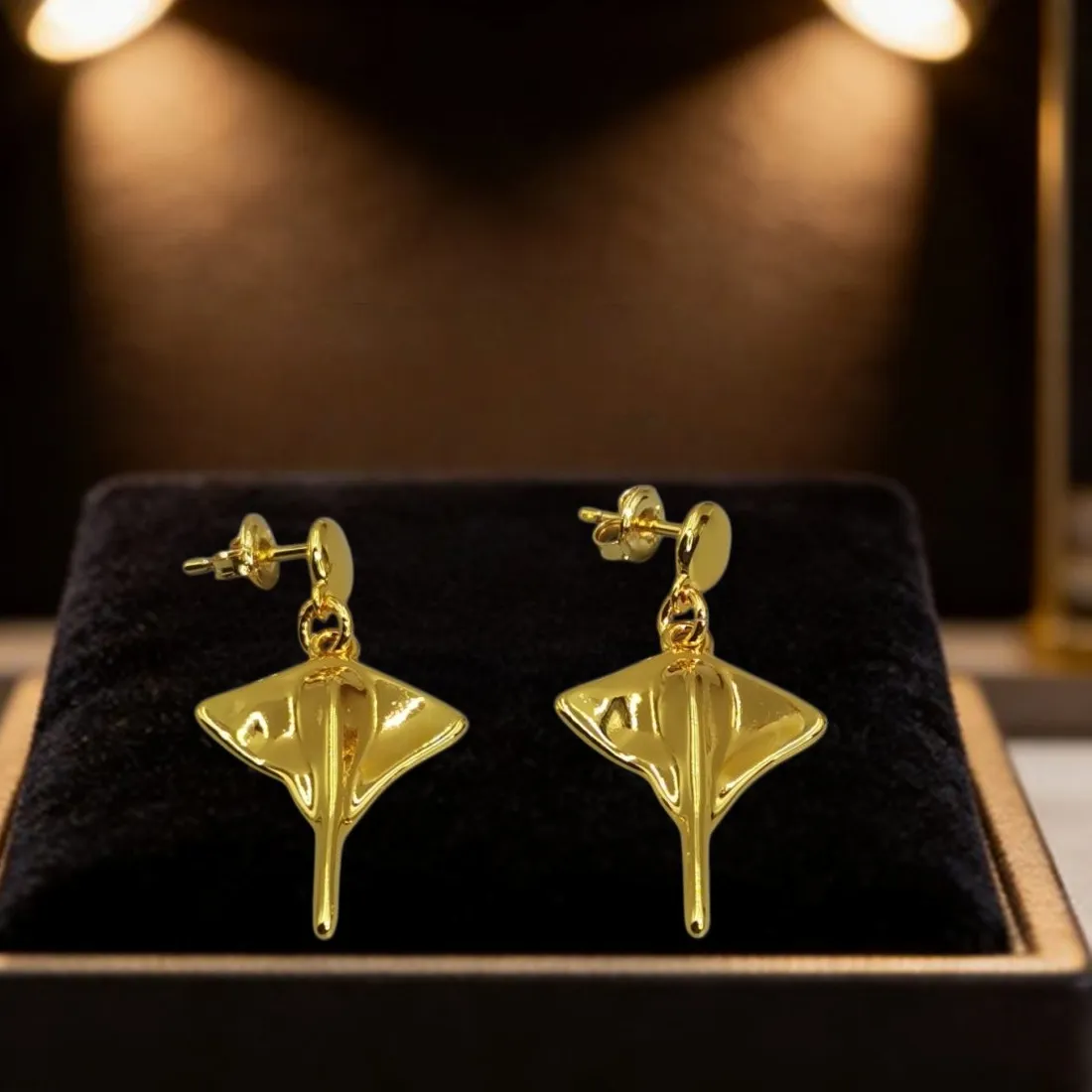 Authentic Abyssal Glide Manta Ray Talisman Earrings