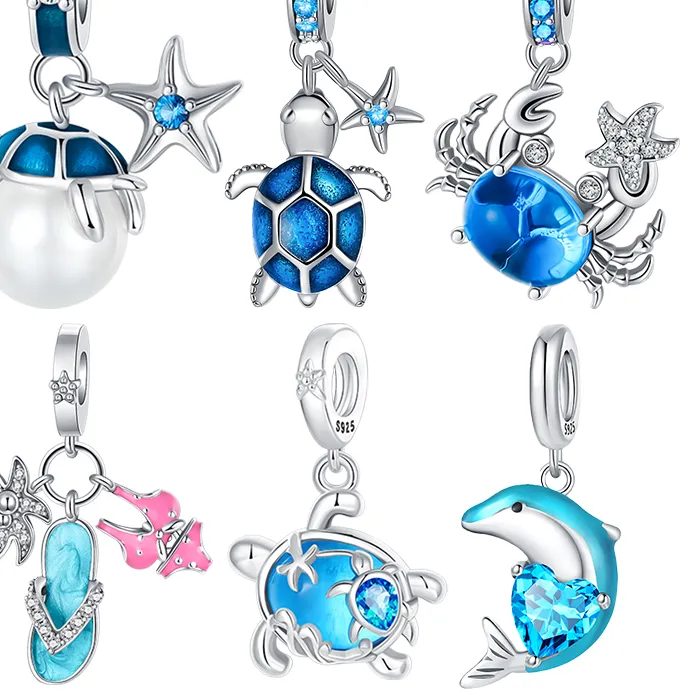 Authentic Tideborn Talismans Sterling Silver Sea Spirit Charms