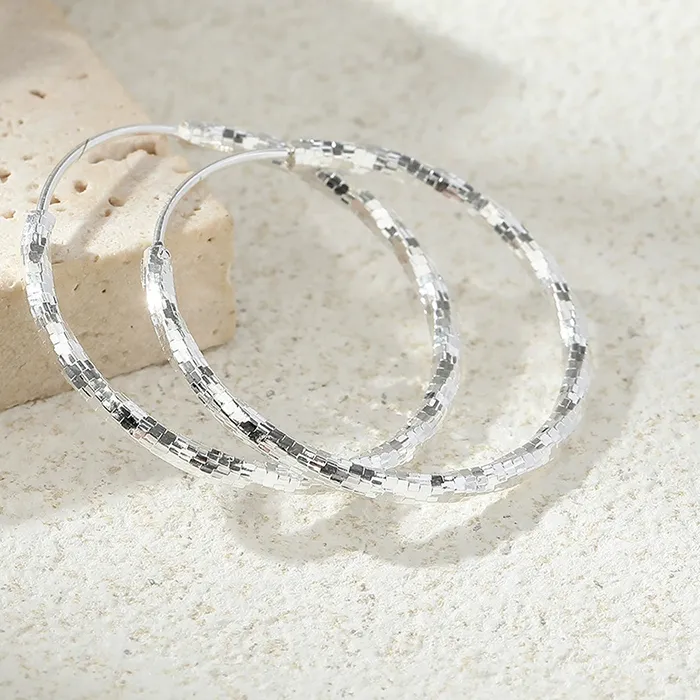 Authentic Stellar River of Dreams Earrings: Celestial Harmony in Silver