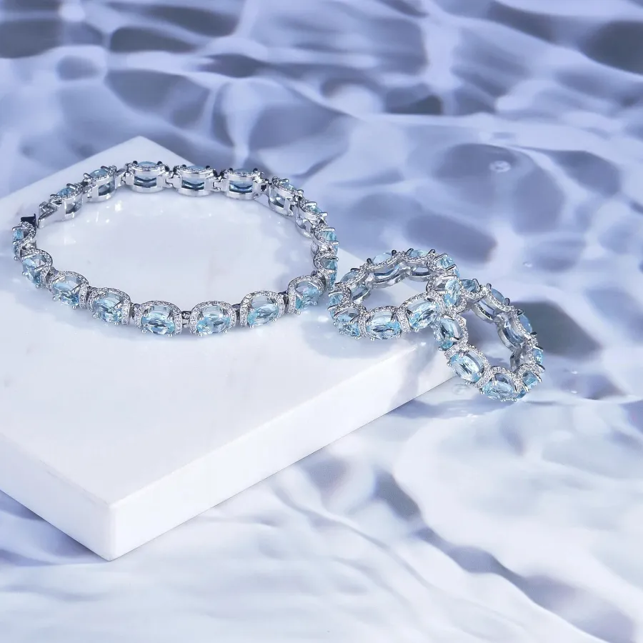 Authentic Tears of the Ocean Azure Serenade Talisman Set