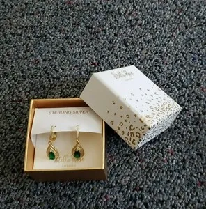 Authentic Radiant Verdant Constellation Earrings in Gleaming Gold