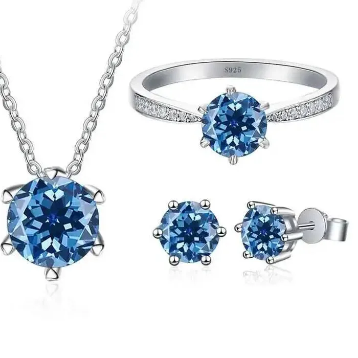 Authentic The Celestial Radiance Moissanite Trinity Set