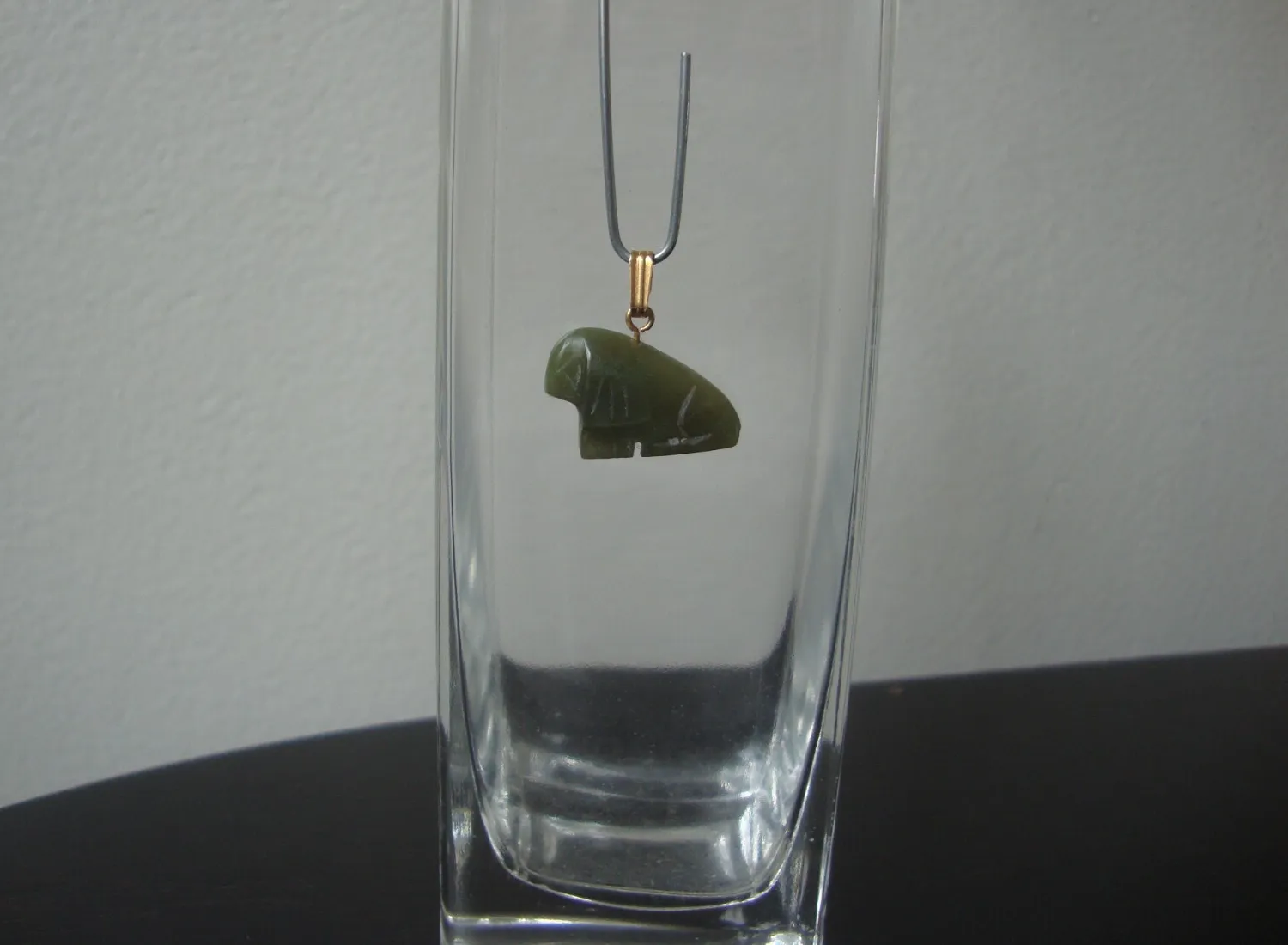 Authentic The Celestial Hare: 1970s Jade and Gold-Plated Zodiac Talisman