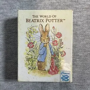 Authentic Vintage Peter Rabbit The World of Beatrix Potter 22K Gold Plated Pin w/ Box