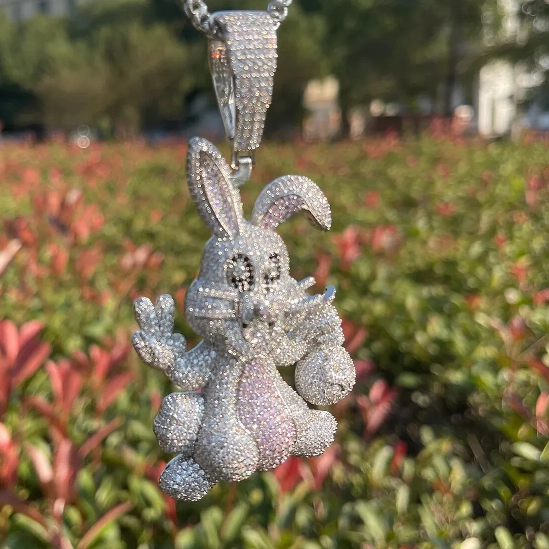 Authentic Mystic Rabbit's Grace - 24K Gold Plated Hop Hip Pendant for Spiritual Protection and Good Fortune