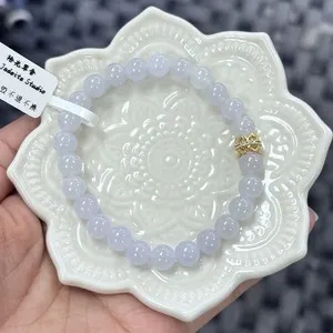 Authentic Ethereal Lavender Jade Serenity Bangle