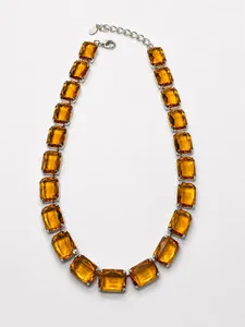 Authentic Radiant Sunfire Amber and Crystal Alchemical Talisman Necklace