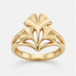 Authentic Winged Wisdom: Ginkgo Leaf Ring