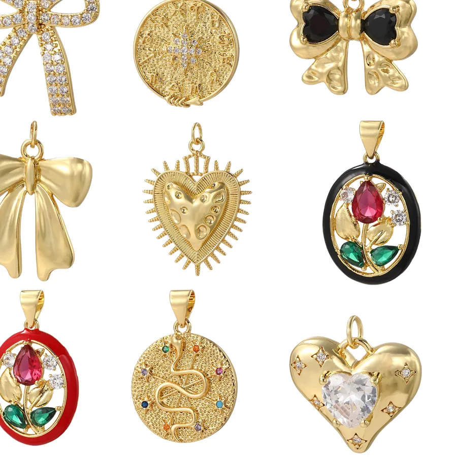 Authentic Celestial Emissaries: Gold-Plated Charms of Transformation and Love