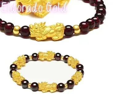 Authentic The Golden Pixiu and Garnet Sovereign Talisman