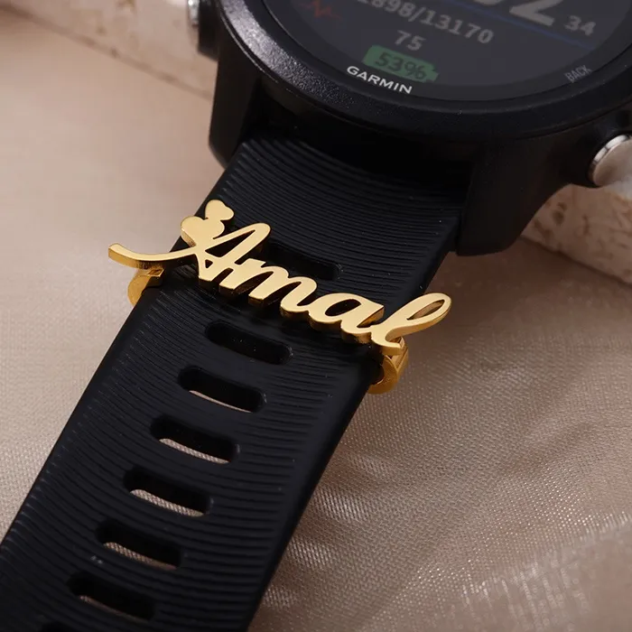 Authentic Enchanted Name Tag for the Heart: A Stainless Steel Watch Ring Loop