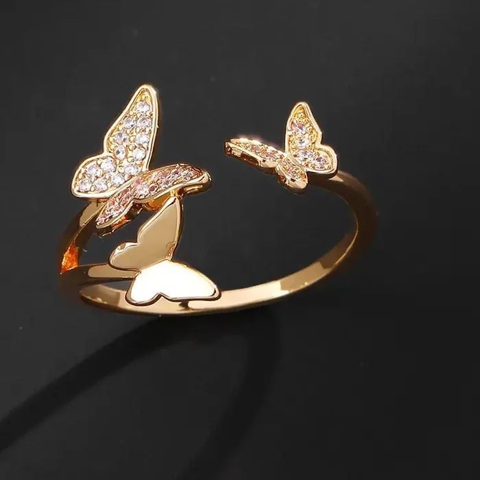 Authentic The Golden Metamorphosis Adjustable Ring