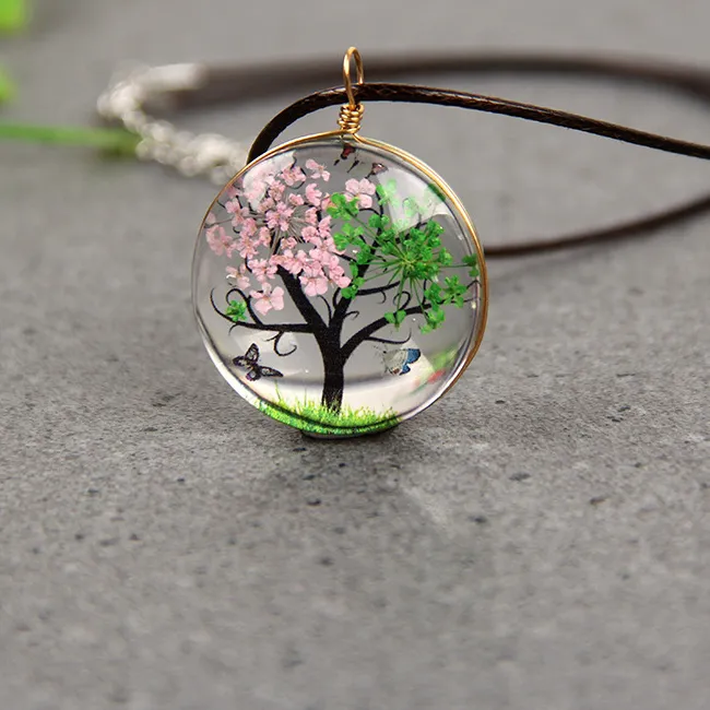 Authentic Crystal Tree of Life Pendant Necklace Jewelry Talismans Accessories Luxury Gifts for Women Designer Vintage Amulet Charm