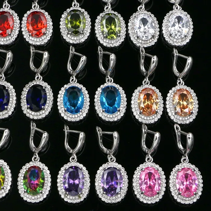 Authentic Prismatic Light Dangle Earrings in Sterling Silver
