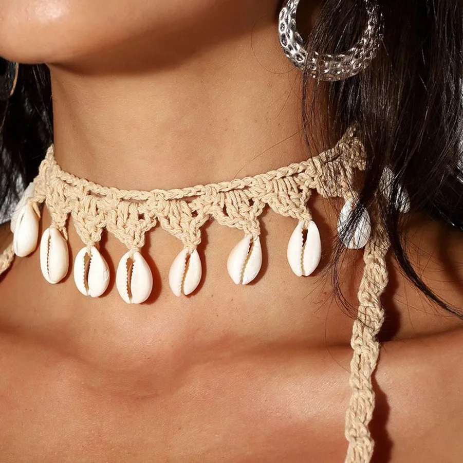Authentic Ocean's Blessing: Handcrafted Cowrie Shell Gold-Plated Choker for Fertility & Tide's Protection