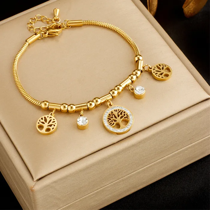 Authentic Gilded Roots of Eternity: The Tree of Life Zircon Talisman