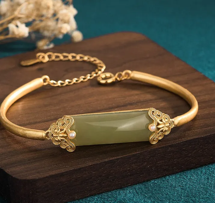 Authentic The Verdant Harmony Jade Bangle: A Conduit of Ethereal Balance