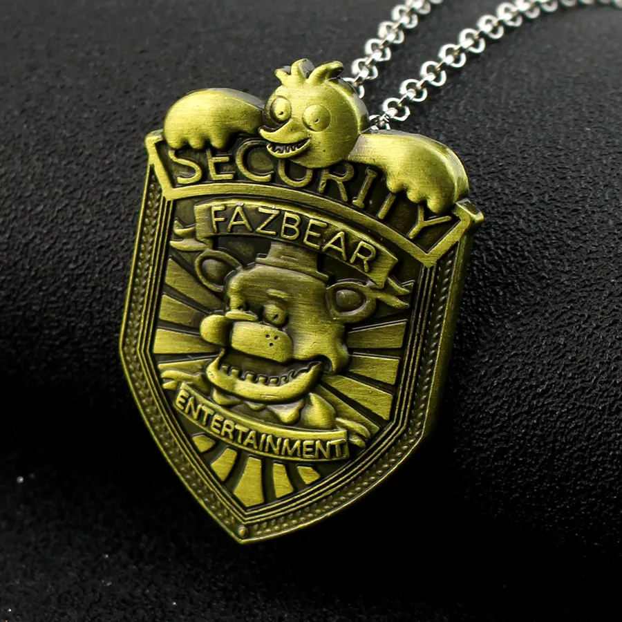 Authentic Anime Game FNAF Figures Freddy Necklace Foxy Bonnie Animal Doll Figure Pendant Necklace Jewelry Accessories Kids Gift