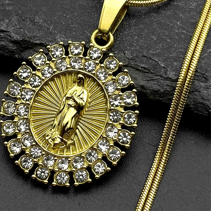 Authentic Guadalupe Radiance The Sacred Rhinestone Virgin Mary Talisman
