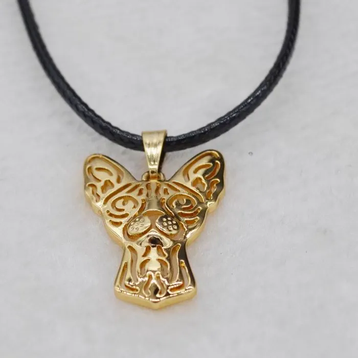 Authentic Rope Chain Jewelry Women's Sphynx Cat Necklace