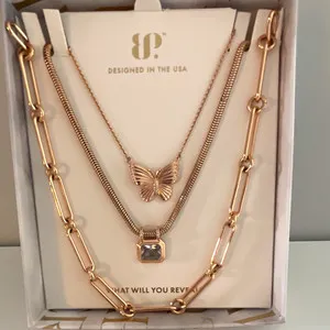 Authentic The Gilded Metamorphosis Rose Gold Butterfly Set